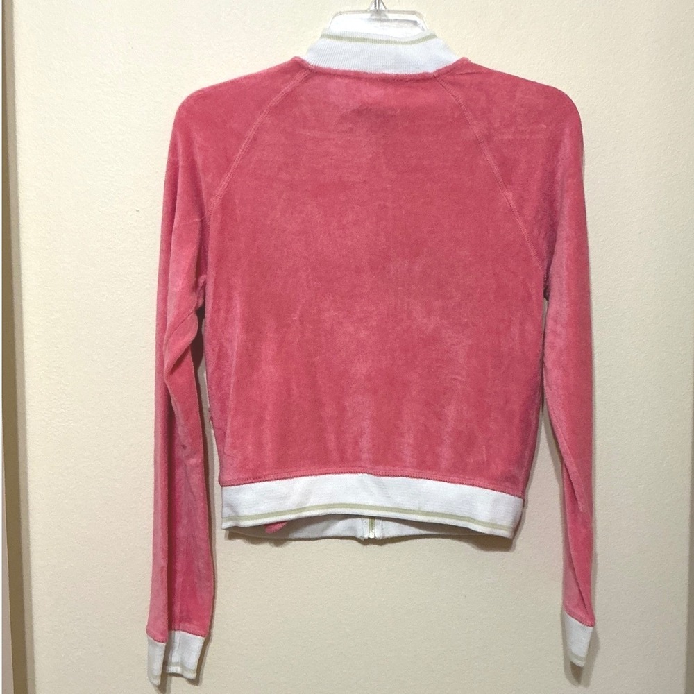 Victoria's Secret Pink Terrycloth Full Zip Y2K Jacket Women's Small - Picture 5 of 14